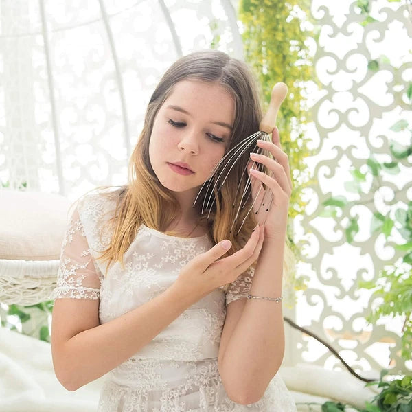 USAGA 20 Fingers Head Massager Scratcher Scalp Body...