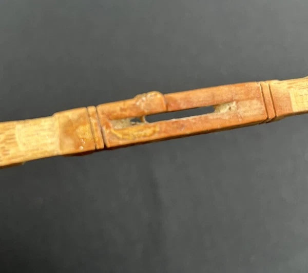 Vintage Carved Wooden Back Scratcher 15" L Repaired