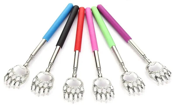BEAR CLAW / RAKE BACK SCRATCHER Metal Extending Massager Telescopic Portable UK