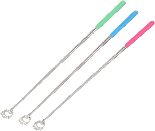 BEAR CLAW METAL BACK SCRATCHER BLACK TELESCOPIC EXTENDABLE MASSAGER UK STOCK