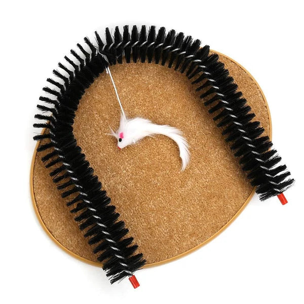 Cat Arch Self Groomer Brush Scratcher Massager Comb Station Toy