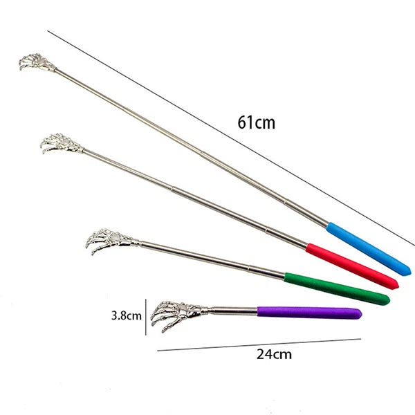 Back Scratcher Telescopic steak Backscratcher Massager Kit Back ScraperB~'