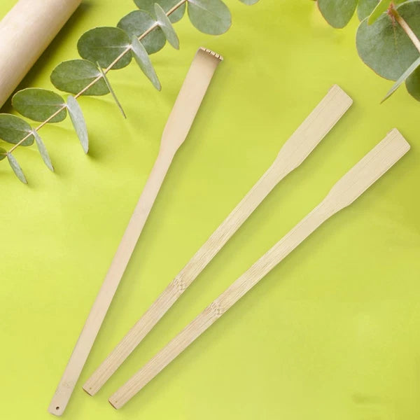 78 Pcs Bamboo Back Scratcher for Itching Relief and Body Massage Bulk Wooden Lon