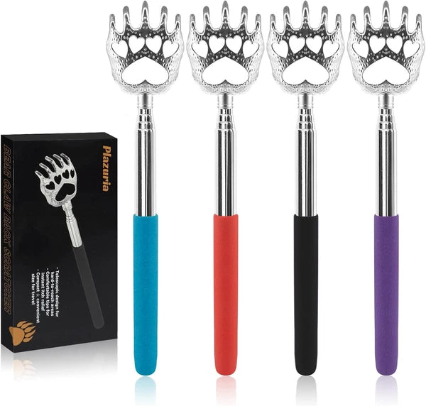 Extendable Telescopic Bear Claws Back Scratchers/Hand Massager/Backslap - 4Pack