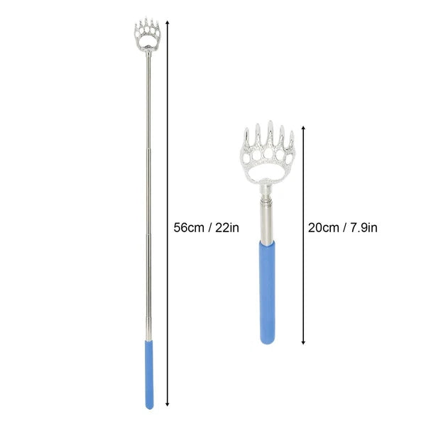 BEAR CLAW / RAKE BACK SCRATCHER Metal Extending Massager Telescopic Portable UK