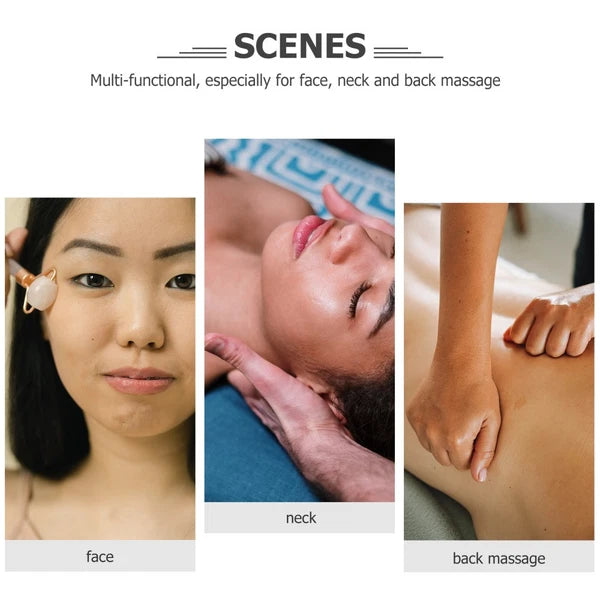 2 Pcs Massage Stone Face Massager Body Scratcher for Women