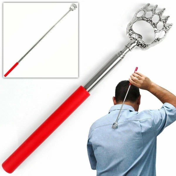 BEAR CLAW / RAKE BACK SCRATCHER Metal Extending Massager Telescopic Portable UK