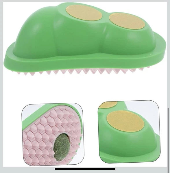 2pcs Wall Sticky Licking Ball Toys Wall Self Massage Comb Scratchers for