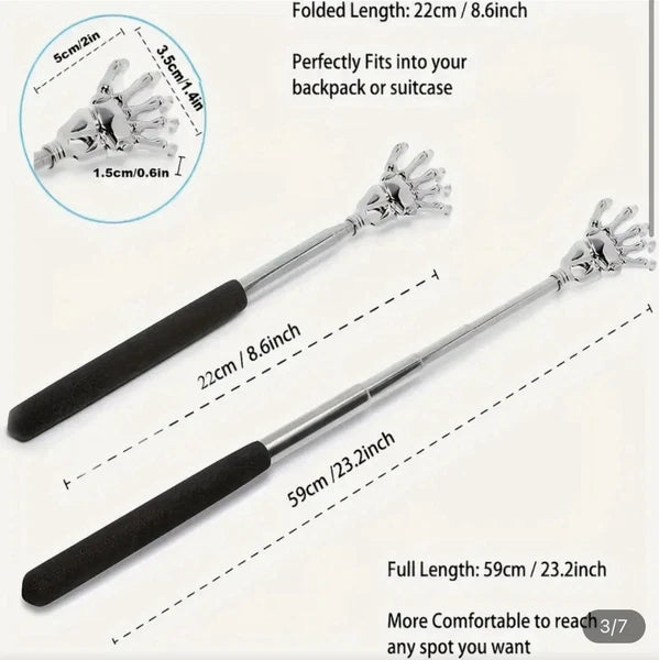 Extendable Back Scratcher Metal Claw Telescoping Backscratcher Massager