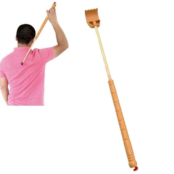Professional Extendable Back Scratcher Bamboo Telescopic Wooden Tool FAST