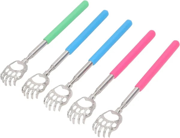 BEAR CLAW METAL BACK SCRATCHER BLACK TELESCOPIC EXTENDABLE MASSAGER UK STOCK