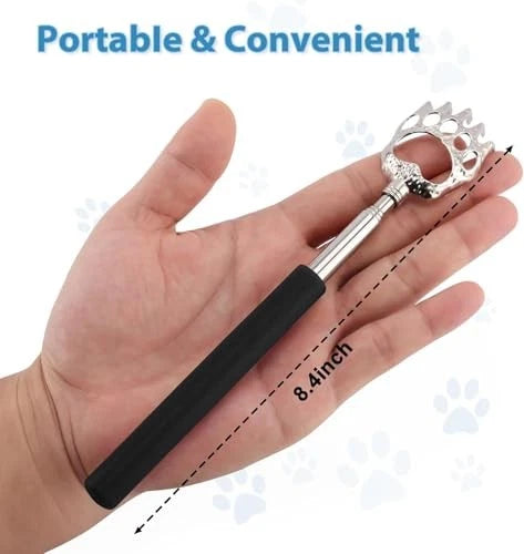 3Pcs Bear Claw Back Scratcher Extendable, Metal Portable Telescopic