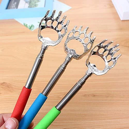 4Pack Extendable Bear Claw Telescoping Back Scratcher Metal Retractable Massager