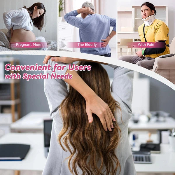 Telescoping Back Scratcher with 3Pcs Detachable Heads, Gifts for Christmas, S...