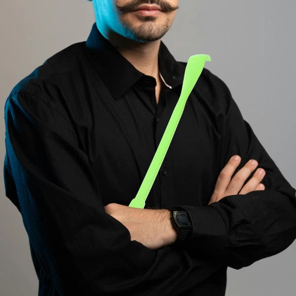 2 Pcs Back Scratcher Extendable Itch Rake Massager Portable Hand Man