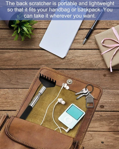 ONEEKK Portable Extendable Back Scratcher 2 Pack Metal Telescoping Backscratc...