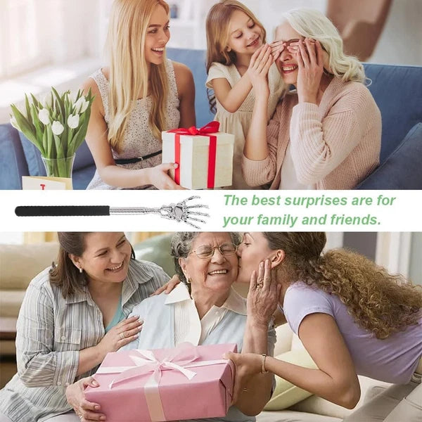 Back Scratcher - Extendable, Stainless Steel Telescopic Back Massager Tool