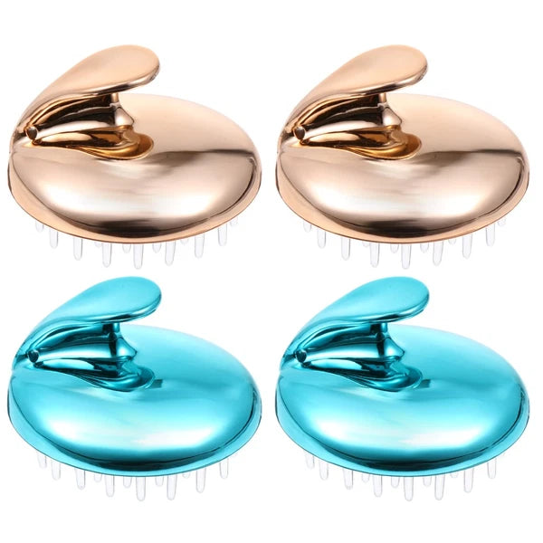 4 Pcs Silicone Anti-itching Head Scratcher Man Hair Washing Massager