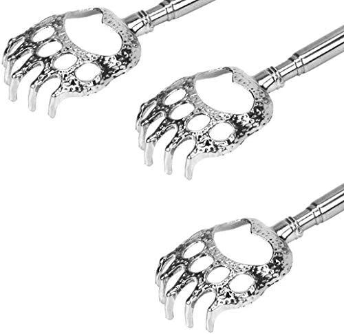 4Pack Extendable Bear Claw Telescoping Back Scratcher Metal Retractable Massager