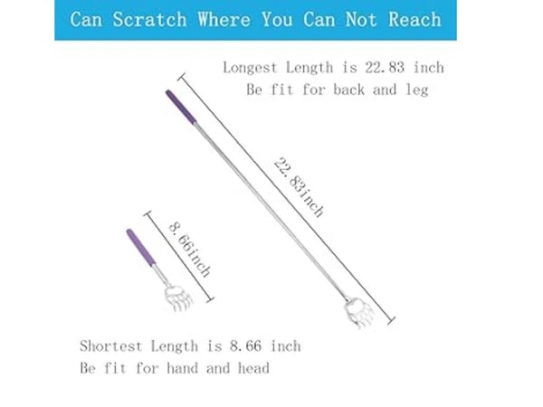 Bear Claw Back Scratcher Stainless Steel Extendable Extending Scratcher from UK