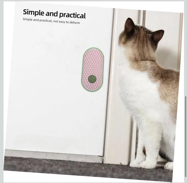 2pcs Wall Sticky Licking Ball Toys Wall Self Massage Comb Scratchers for