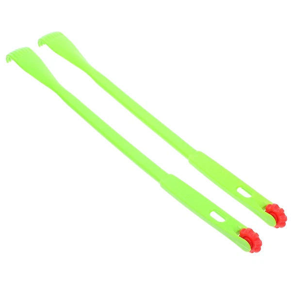 2 Pcs Back Scratcher Extendable Itch Rake Massager Portable Hand Man