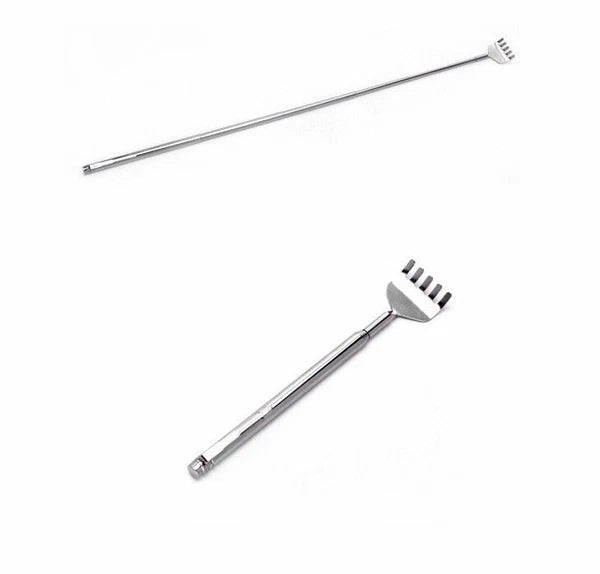 2 Long Stainless Back Scratcher Massager Stick Scratch Itch Aid