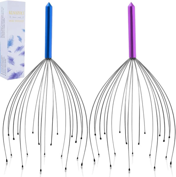 2 Pack Scalp Massager, 20 Fingers Head Handheld Scratcher,...
