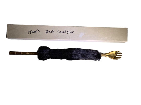 Rare Vintage Mink Back Scratcher In Original Box