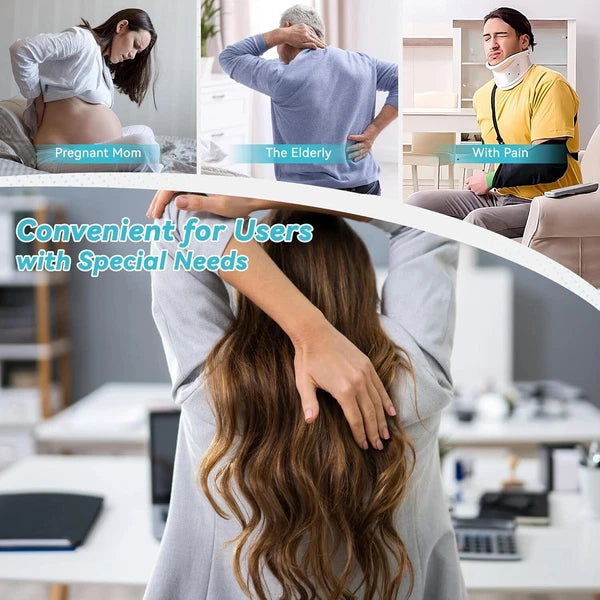 Telescoping Back Scratcher with 3Pcs Detachable Heads, Gifts for Christmas