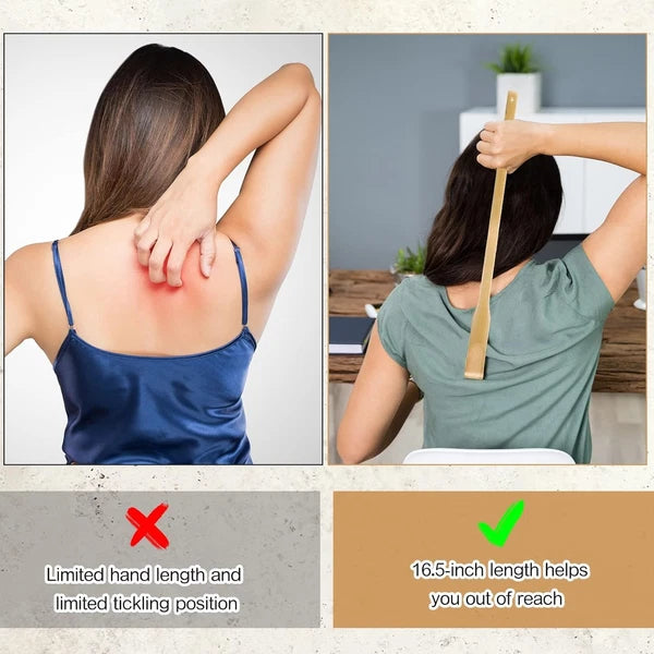 Yinkin 50 Pcs Bamboo Back Scratcher Bulk Traditional Manual Massager...