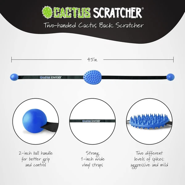 Back Scratcher Long Handle Dual-Sided Soft Spikes Powerful Relief Gift for Her