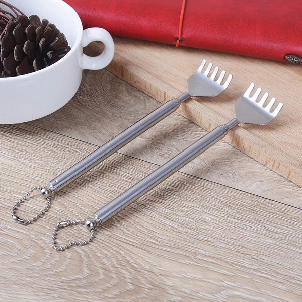 Practical handy adjustable stainless steel back telescopic scratcher massage.vm