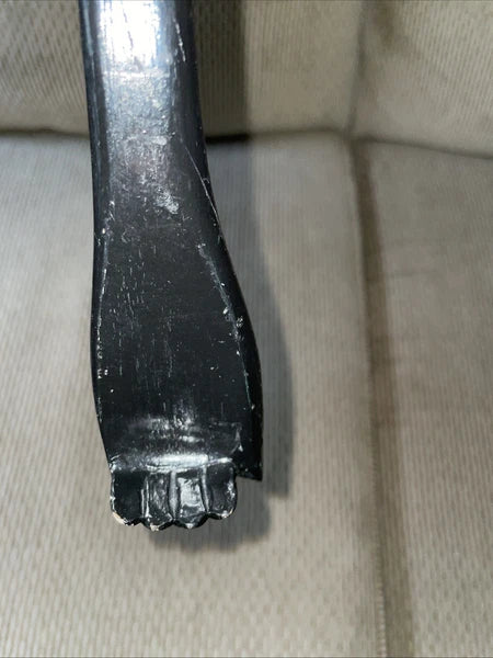 Hand Carved  Wooden Lacquered  Back Scratcher With Duck Figure 18”