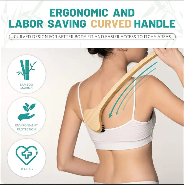 NURENDER Wooden Back Scratcher Oversized Body Scratcher with 22” Curved Long ...