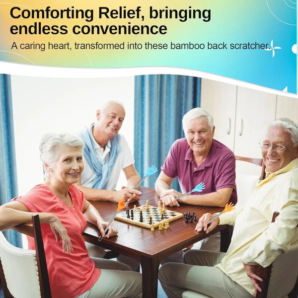 100 Pcs Extendable Back Scratcher Set - Telescopic Massage Tool in Yellow & Blue