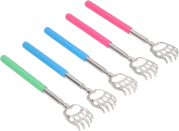 BEAR CLAW METAL BACK SCRATCHER BLACK TELESCOPIC EXTENDABLE MASSAGER UK STOCK