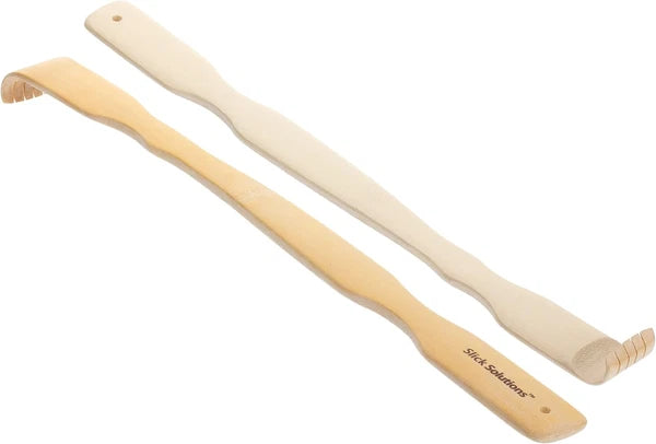 Slick- Bamboo, 16.5Â€, 2 Pcs, Back Scratcher for Men and Women, Wooden, Long Ha