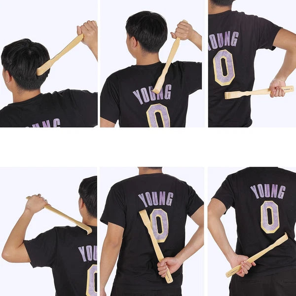 Slick- Bamboo, 16.5Â€, 2 Pcs, Back Scratcher for Men and Women, Wooden, Long Ha