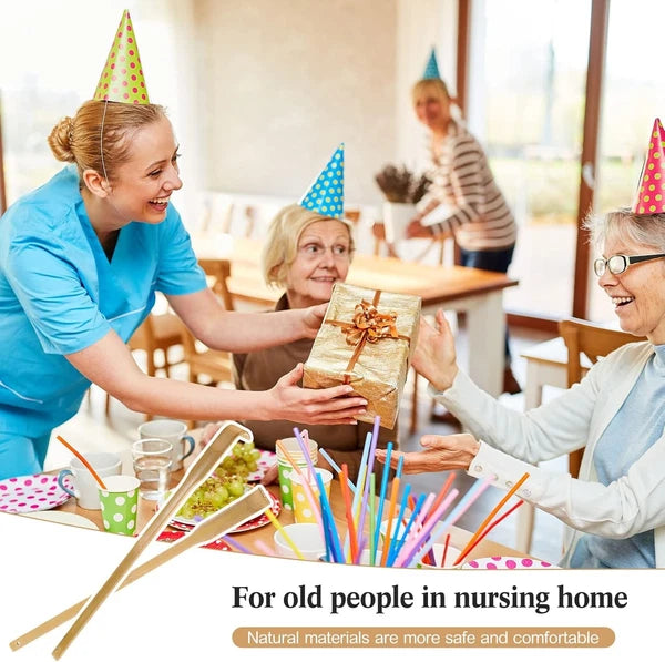 Yinkin 50 Pcs Bamboo Back Scratcher Bulk Traditional Manual Massager...