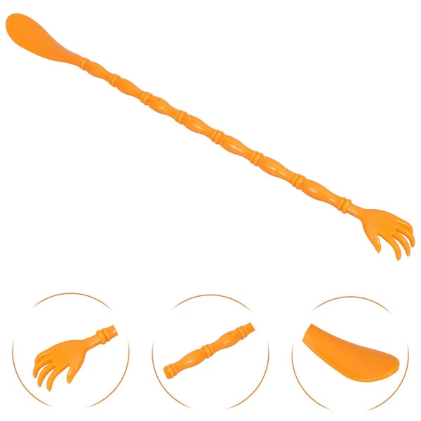 2 Pcs Itchy Claw Shoe Horn Hand Back Scratcher Mini with Massage