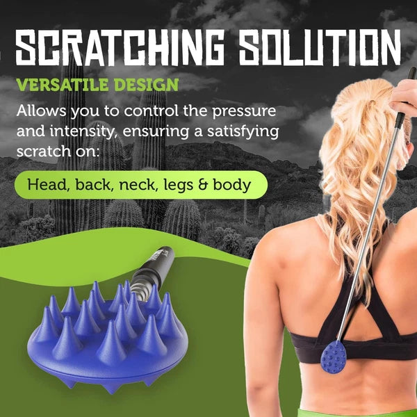 Telescopic Extendable Back Scratcher for Women Men 24.5 Inch Blue