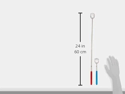 BEAR CLAW / RAKE BACK SCRATCHER Metal Extending Massager Telescopic Portable UK