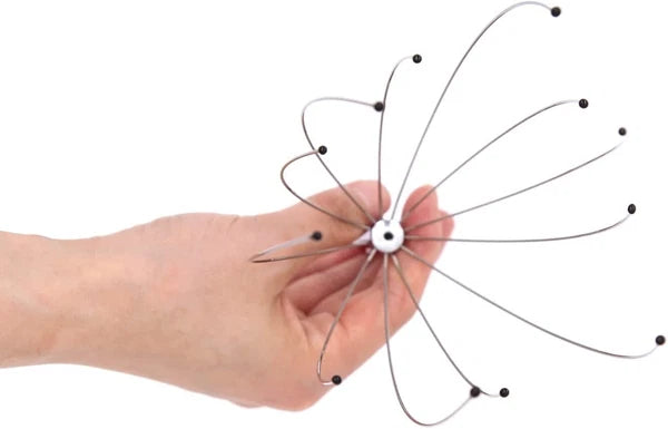 Scalp Massage Kit,Head Massager with 20 Fingers Head Scratcher-Body Stress Relax