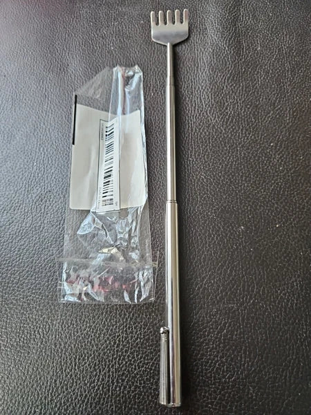 Marksman Hand Claw Pen Style Silver Back Scratcher Metal Extending Extendable