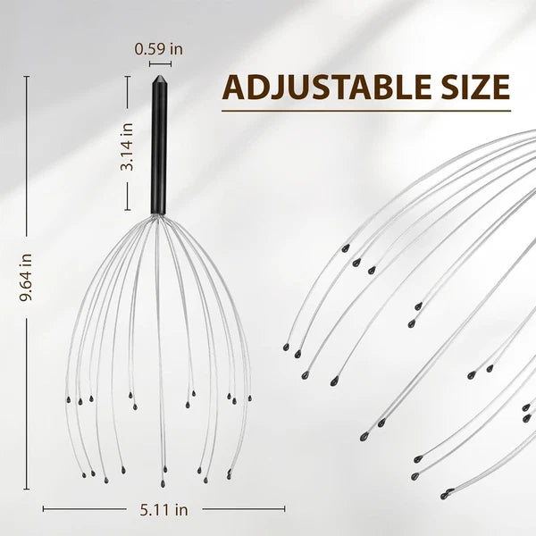 Head Massager 20 Fingers Scalp Massager Head Scratcher, Back Massager Back Sc...