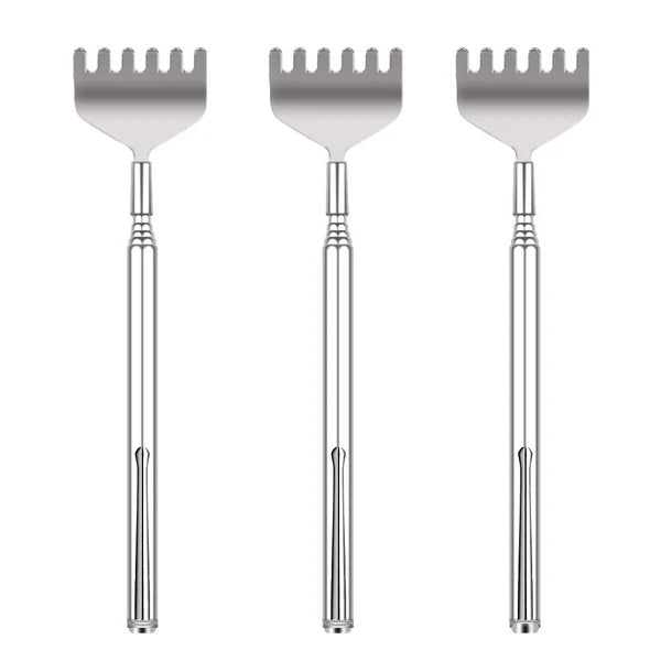 Telescopic Back Scratcher Set - 3 Pack Metal Hand Massagers for Gifts